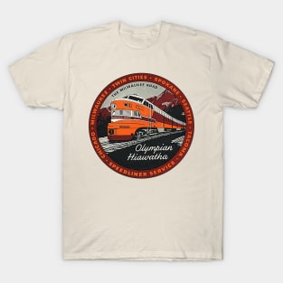 Olympian Hiawatha // The Milwaukee Road Speedliner Rail Train T-Shirt